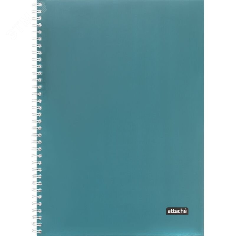 Изображение товара Бизнес-тетрадь Attache А4 96 листов в клетку на спирали (обложка голубая, тиснение фольгой) (шт)