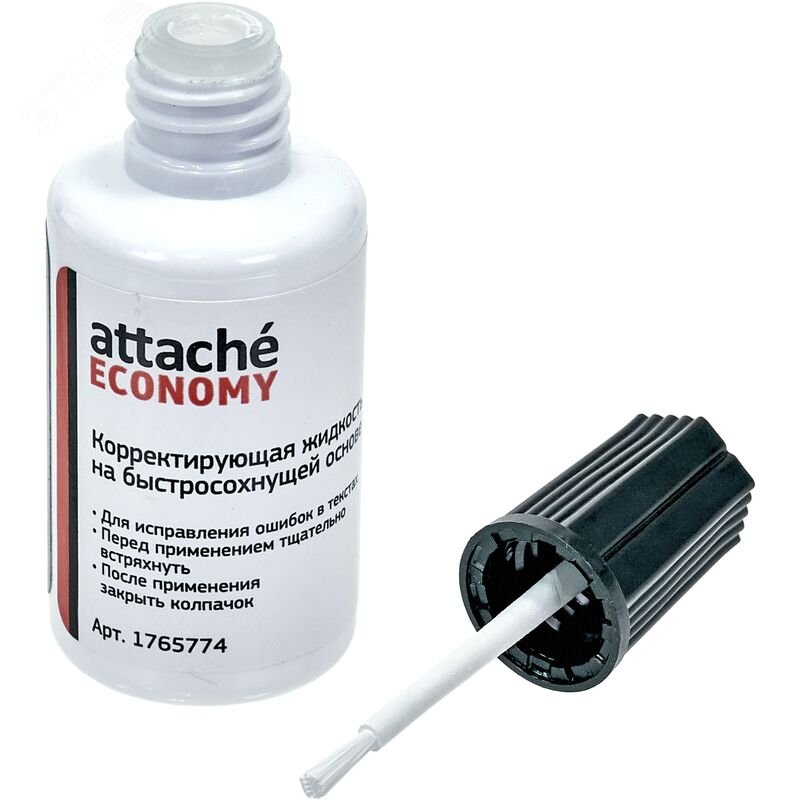 Изображение товара Корректирующая жидкость (штрих ) Attache Economy быстросохнущая 25 г (шт)
