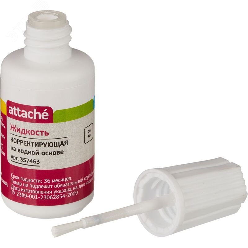 Изображение товара Корректирующая жидкость Attache водная 20 мл для документов