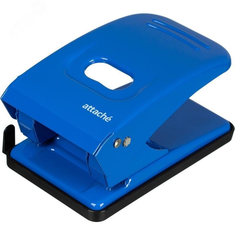 Изображение товара Дырокол Attache Economy до 60 листов синий с линейкой (шт)