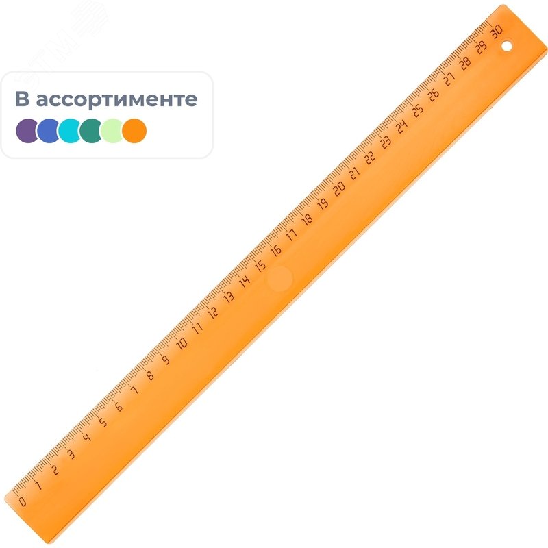 Изображение товара Линейка Attache Economy 30 см пластиковая (шт)