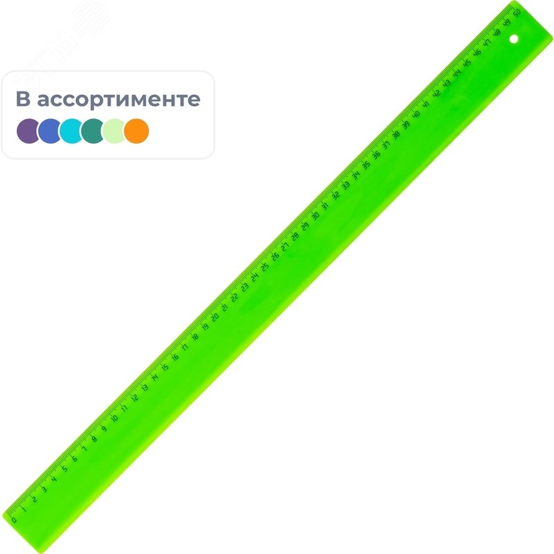 Изображение товара Линейка Attache ЛН93АЕ 50 см пластиковая (шт)