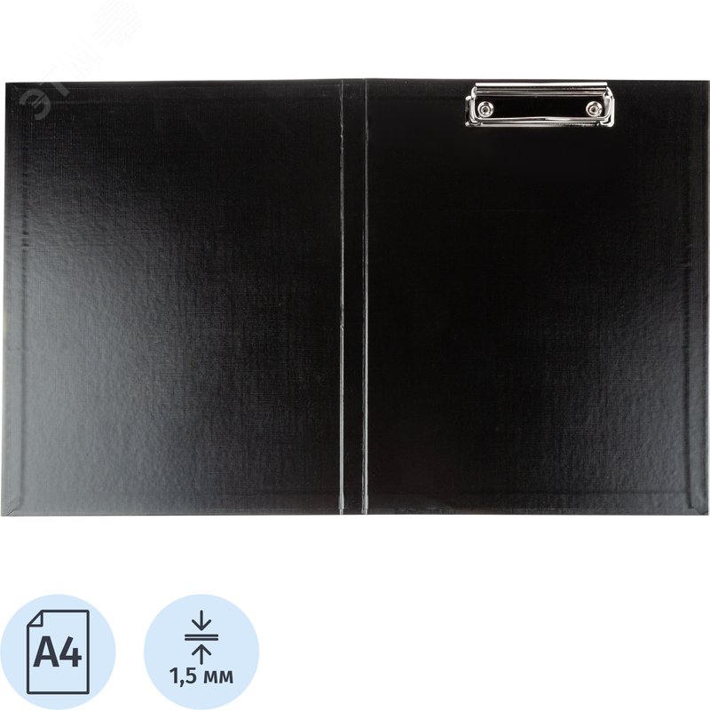 Изображение товара Папка-планшет с зажимом и крышкой Attache Economy А4 черная (шт)