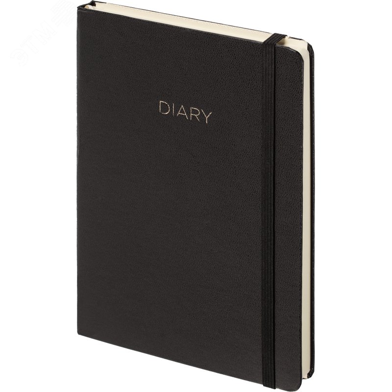 Изображение товара Ежедневник недатированный Attache A5 черный 136 листов искусственная кожа