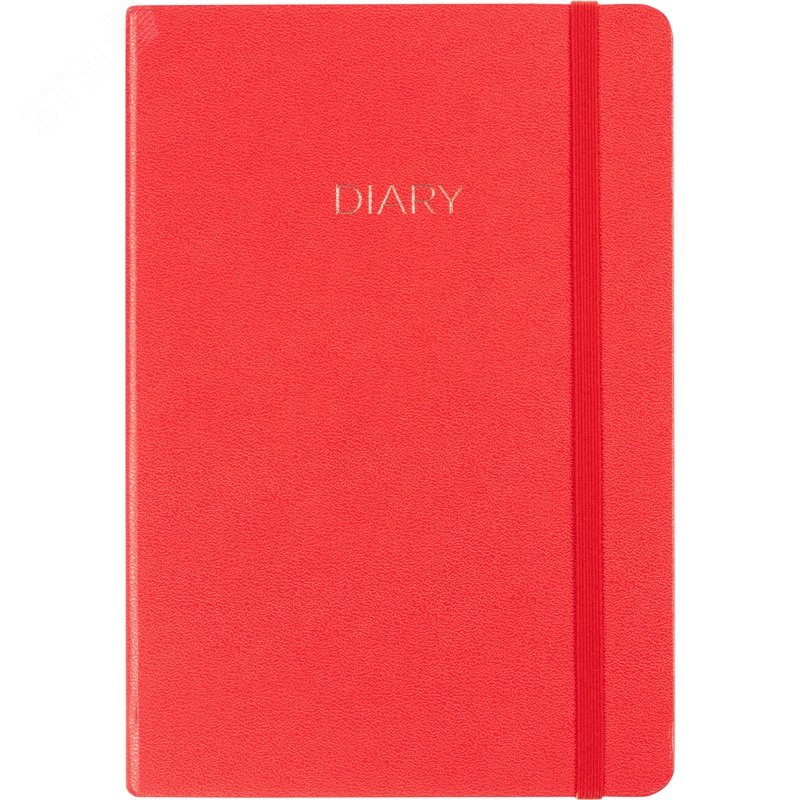 Изображение товара Ежедневник недатированный Attache Diary искусственная кожа А5 136 листов красный с фиксирующей резинкой (шт)