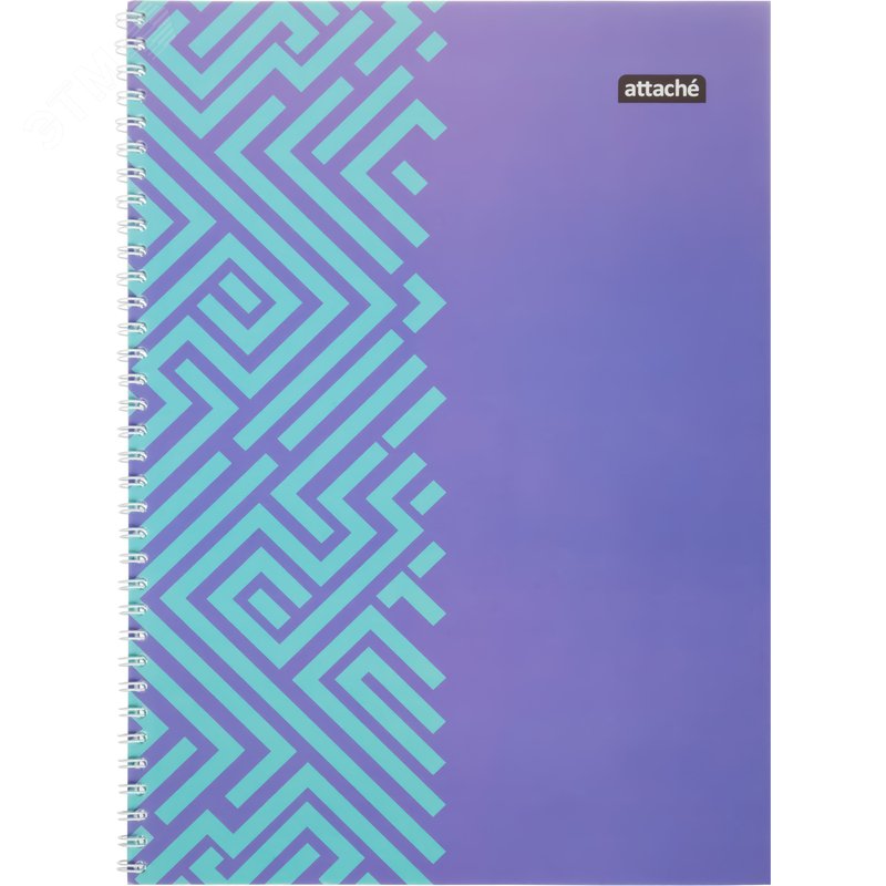 Изображение товара Бизнес-тетрадь Attache А4 60 листов в клетку на спирали (обложка комбинированная, ВД-лак) (шт)