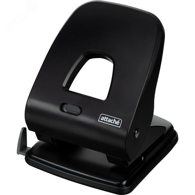 Изображение товара Дырокол Attache Perform до 40 листов черный с линейкой (шт)