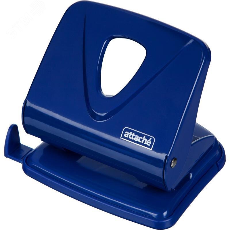 Изображение товара Дырокол Attache Symbol до 30 листов синий с линейкой (шт)