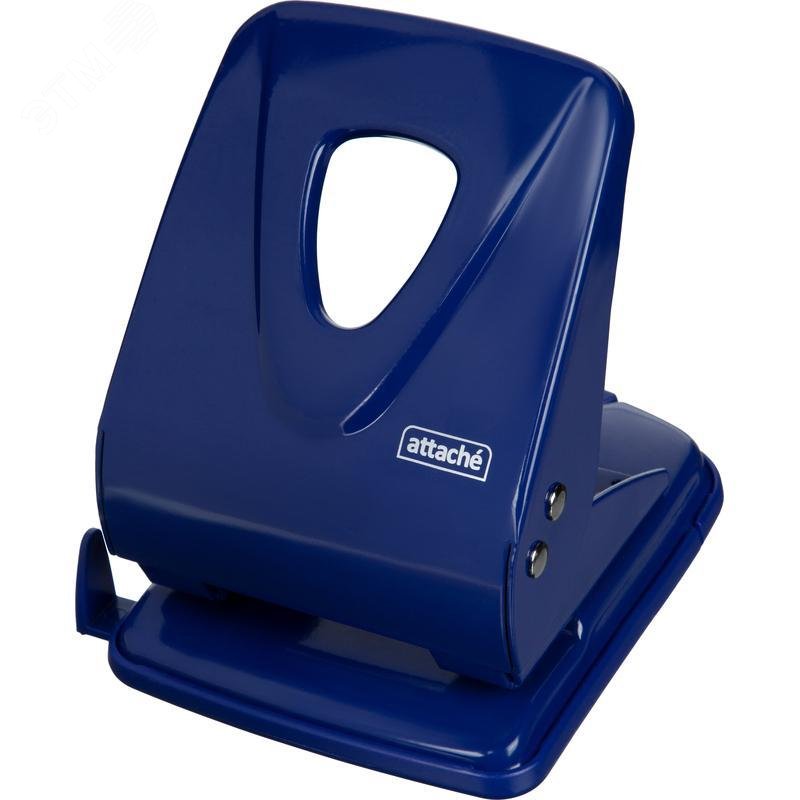 Изображение товара Дырокол Attache Symbol до 40 листов синий с линейкой (шт)