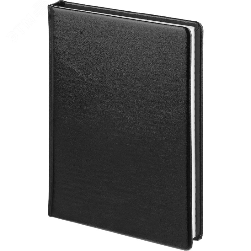 Изображение товара Ежедневник недатированный Attache Golland gloss натуральная кожа А5 160 листов черный (шт)