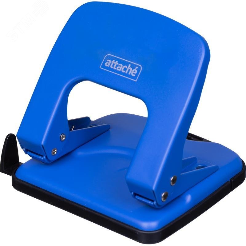 Изображение товара Дырокол Attache Economy до 25 листов синий с линейкой (шт)