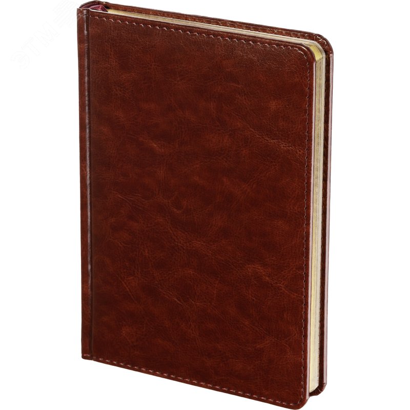 Изображение товара Ежедневник недатированный Attache Sidney Nebraska искусственная кожа А5 136 листов коричневый (золотистый обрез) (шт)