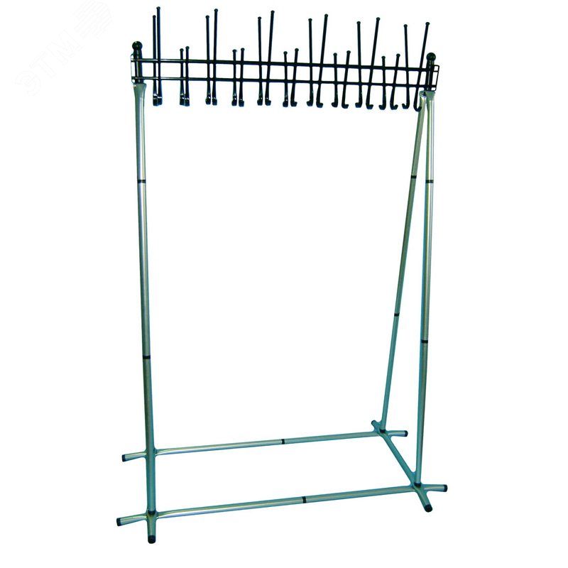 Изображение товара Вешалка гардеробная Attache А-22 (Ц) на 22 персоны металлик/черная (шт)