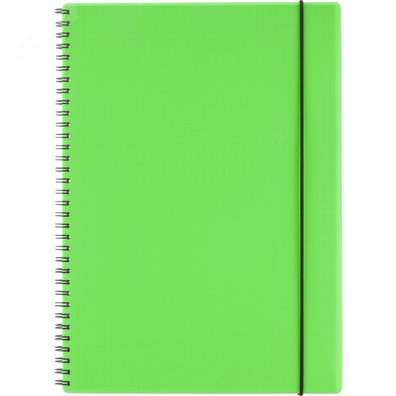 Изображение товара Бизнес-тетрадь Attache Neon А4 96 листов зеленая в клетку на спирали (210x294 мм) (шт)