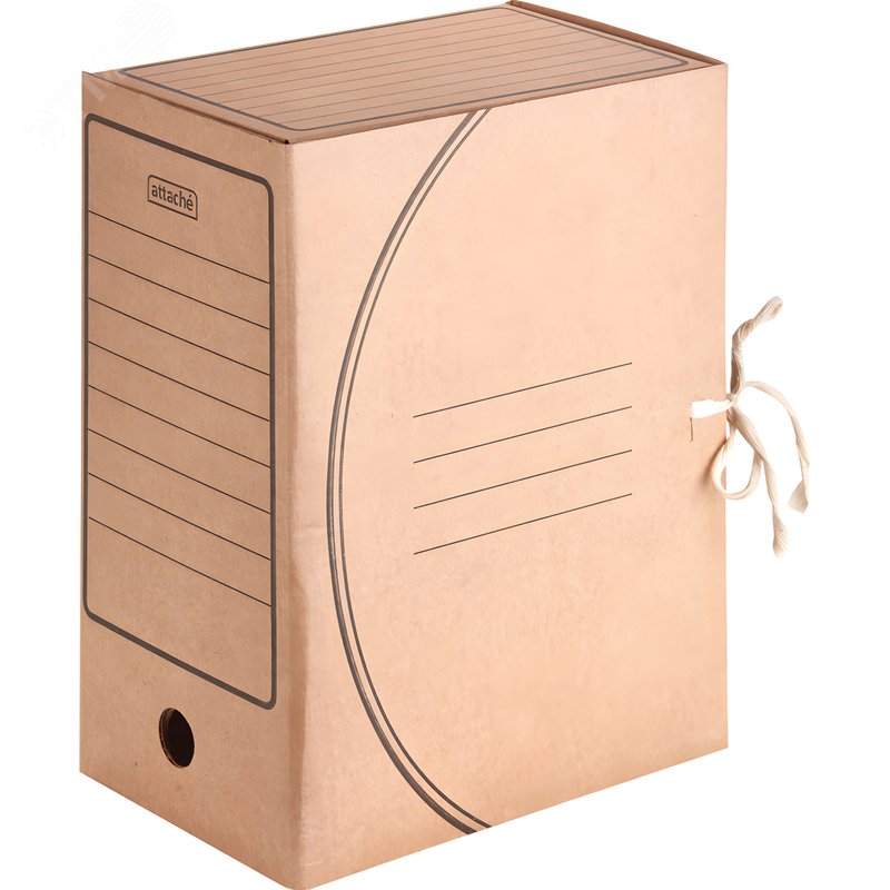 Изображение товара Короб архивный на 2-х завязках Attache Economy 150 мм гофрокартон бурый до 1500 листов 5 шт/уп (упак)
