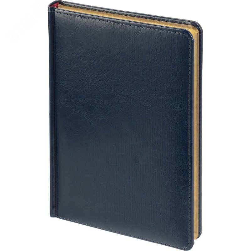 Изображение товара Ежедневник недатированный Attache Sidney Nebraska искусственная кожа А5 136 листов синий (золотистый обрез) (шт)