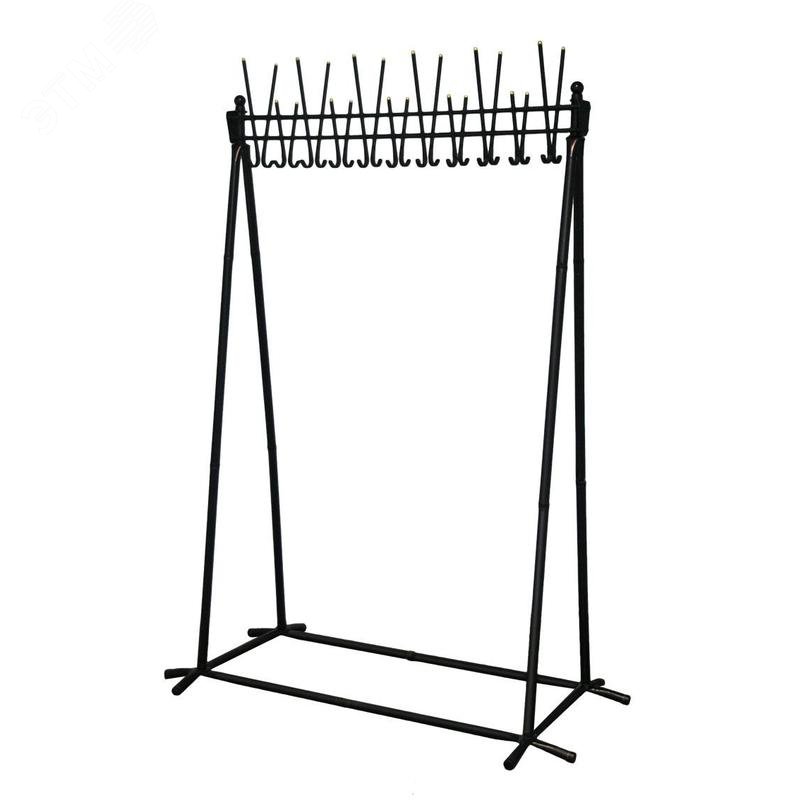 Изображение товара Вешалка гардеробная Attache А-22 на 22 персоны черная (шт)