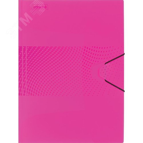 Изображение товара Папка на резинке Attache Digital А4+ 18 мм пластиковая до 200 листов розовая (толщина обложки 0.45 мм) (шт)