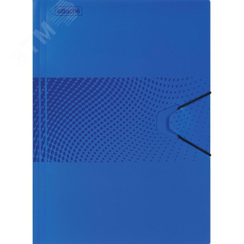 Изображение товара Папка на резинке Attache Digital А4+ 18 мм пластиковая до 200 листов синяя (толщина обложки 0.45 мм) (шт)