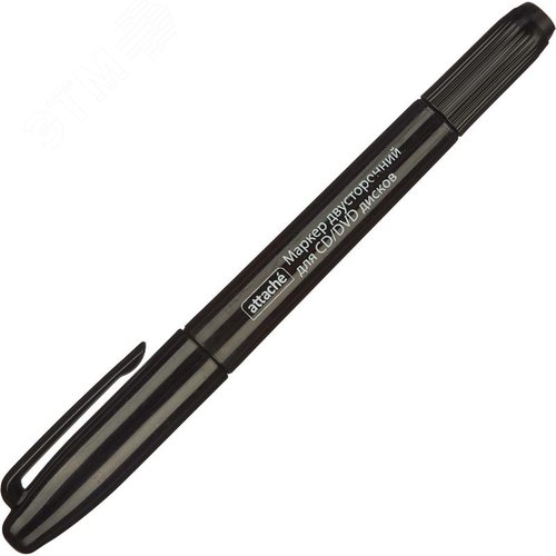 Изображение товара Маркер для CD перманентный Attache черный двусторонний (толщина линии 0.7 и 1 мм) (шт)