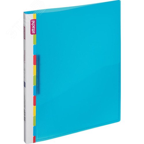 Изображение товара Папка с зажимом Attache Diagonal А4 0.6 мм синяя (до 150 листов) (шт)