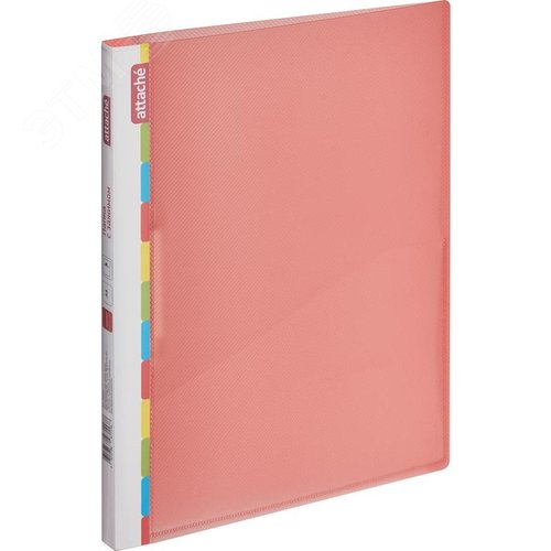 Изображение товара Папка с зажимом Attache Diagonal А4 0.6 мм красная (до 150 листов) (шт)