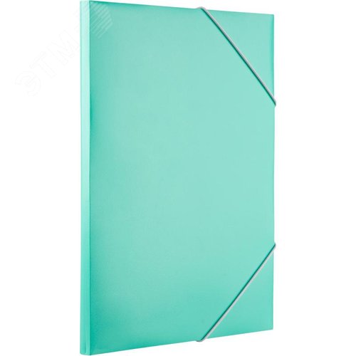 Изображение товара Папка на резинках Attache Акварель А4 20 мм пластиковая до 150 листов бирюзовая (толщина обложки 0.35 мм) (шт)