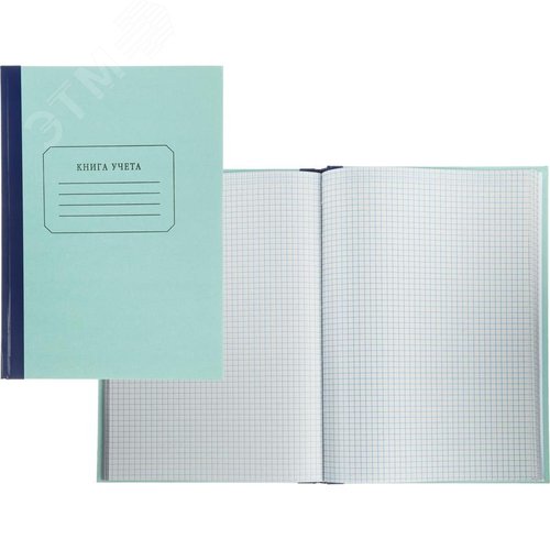 Изображение товара Книга учета 96 листов А4 в клетку на сшивке блок газетная бумага (обложка - плотный картон) (шт)