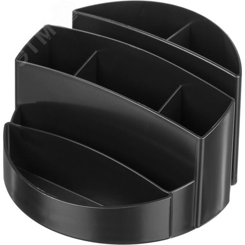Изображение товара Подставка-органайзер для канцелярских принадлежностей Attache Office 8 отделений черная 8x13x13 см (шт)