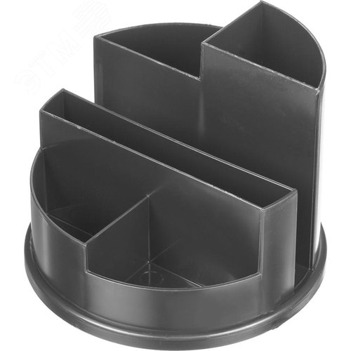 Изображение товара Подставка-органайзер для канцелярских принадлежностей Attache Line 6 отделений серая 10,5 х 14 х 14 см (шт)