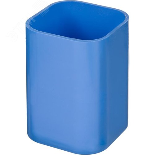 Изображение товара Подставка-стакан для канцелярских принадлежностей Attache голубая 10x7x7 см (шт)