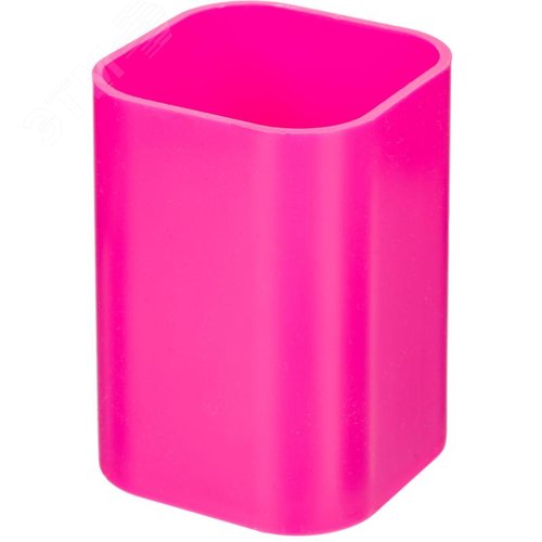 Изображение товара Подставка-стакан для канцелярских принадлежностей Attache розовая 10x7x7 см (шт)