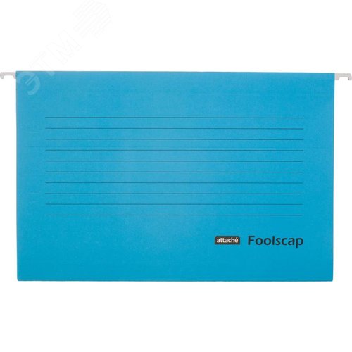 Изображение товара Подвесная папка Attache Foolscap до 200 листов синяя (5 штук в упаковке) (упак)