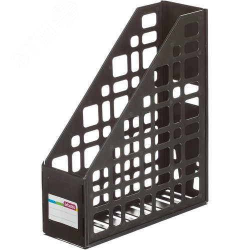 Изображение товара Лоток вертикальный для бумаг Attache 85 мм пластиковый черный (шт)