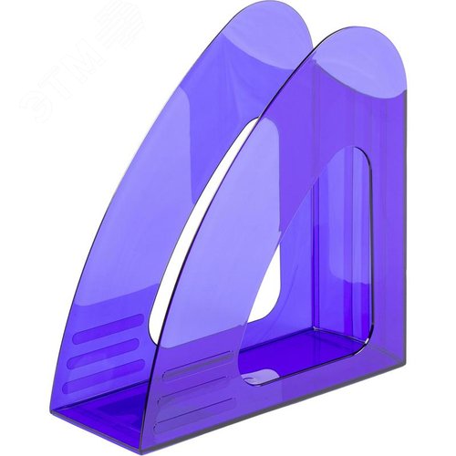 Изображение товара Лоток вертикальный для бумаг 90 мм Attache пластиковый синий (шт)