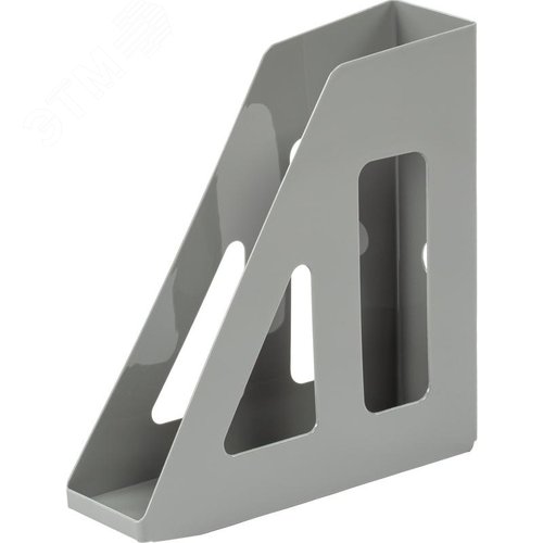 Изображение товара Лоток вертикальный для бумаг 70 мм Attache пластиковый серый (шт)