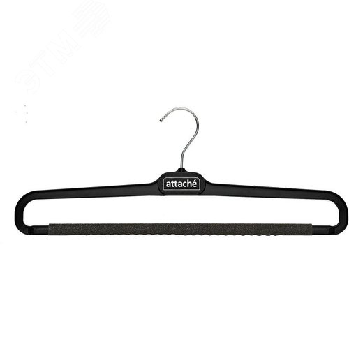 Изображение товара Вешалка-плечики для брюк Attache С020 с поролоном черная 410 мм (шт)