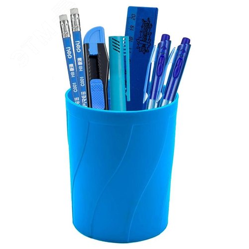 Изображение товара Набор настольный Attache Vegas пластиковый 8 предметов синий (набор)