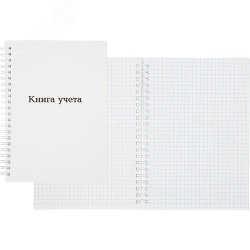 Изображение товара Книга учета 96 листов А5 в клетку на спирали блок офсе Attache (обложка - мелованный картон) (шт)