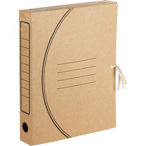 Изображение товара Короб архивный микрогофрокартон Attache Economy на 2-х завязках 260х322х50 мм бурый до 350 листов (шт)