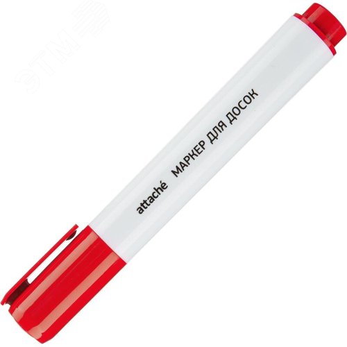 Изображение товара Маркер для белых досок Attache Economy красный (толщина линии 5 мм) круглый наконечник (шт)