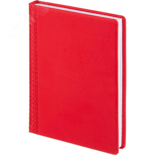 Изображение товара Ежедневник недатированный Attache Pied-de-poule искусственная кожа Soft Touch А5 136 листов красный (шт)