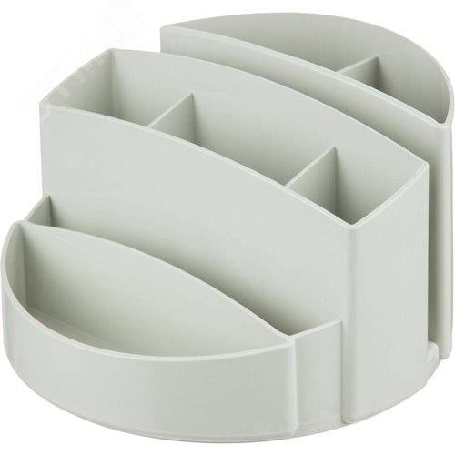 Изображение товара Подставка-органайзер для канцелярских принадлежностей Attache Office 8 отделений серая 8x13x13 см (шт)