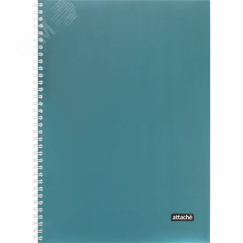 Изображение товара Бизнес-тетрадь Attache А4 96 листов в клетку на спирали (обложка голубая, тиснение фольгой) (шт)