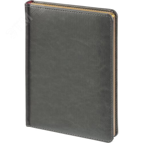 Изображение товара Ежедневник недатированный Attache Sidney Nebraska искусственная кожа A5 136 листов серый (золотистый обрез) (шт)