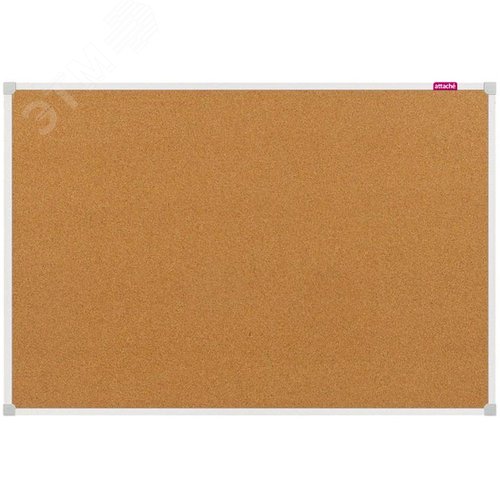 Изображение товара Доска пробковая 60х90 см Attache алюминиевая рама (шт)
