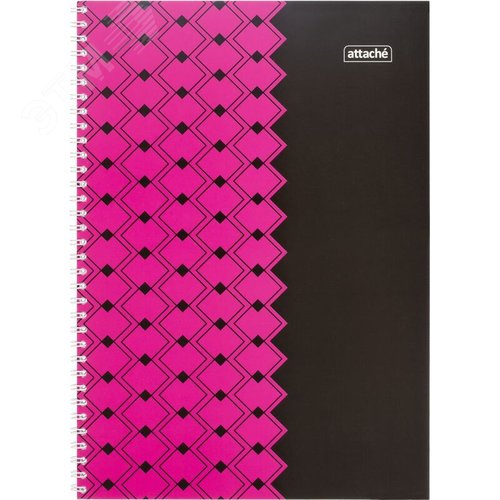 Изображение товара Бизнес-тетрадь Attache А4 60 листов 60 г/кв.м в клетку на спирали (обложка комбинированная, ВД-лак) (шт)