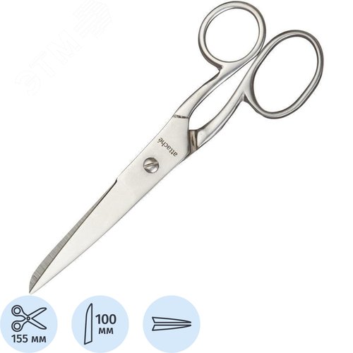 Изображение товара Ножницы 155 мм Attache Metal цельнометаллические (шт)