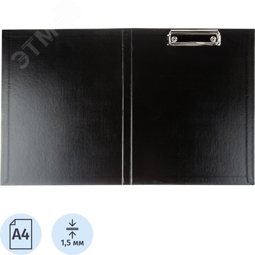 Изображение товара Папка-планшет с зажимом и крышкой Attache Economy А4 черная (шт)