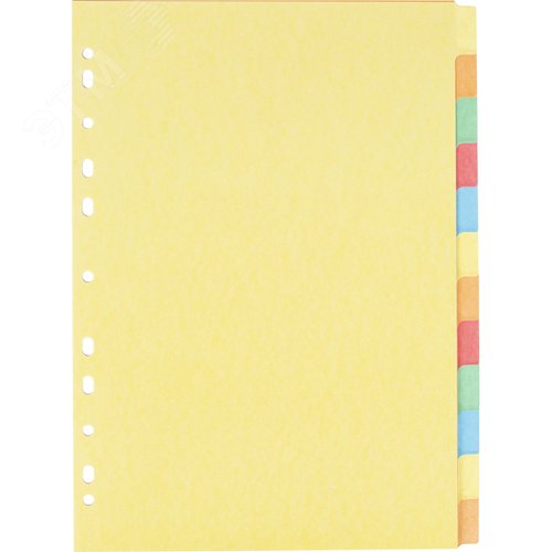 Изображение товара Разделитель листов картонный Attache А4 12 листов по цветам (210x297 мм) (упак)